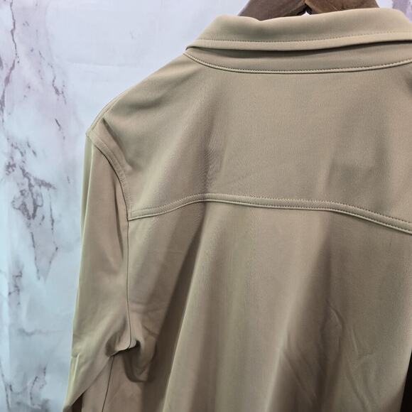 LRL Ralph Lauren Skirt Set Womens XL 2X Tan Beige Button Up Outfit Two Piece - Picture 9 of 16